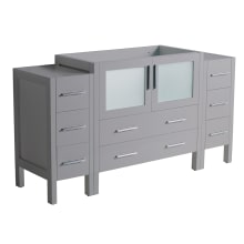 Torino 60" Single Free Standing Engineered Wood Vanity Cabinet Only - Less Vanity Top