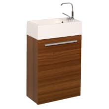 Pulito 16" Free Standing Single Basin Vanity Set with Wood Cabinet and Acrylic Vanity Top