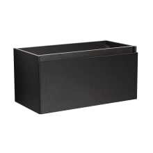 Mezzo 35-1/5" Single Wall Mounted MDF Vanity Cabinet Only - Less Vanity Top