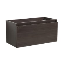 Mezzo 35-1/5" Single Wall Mounted MDF Vanity Cabinet Only - Less Vanity Top