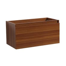 Mezzo 35-1/5" Single Wall Mounted MDF Vanity Cabinet Only - Less Vanity Top
