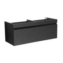 Mezzo 59" Double Wall Mounted MDF Vanity Cabinet Only with Two Drawers - Less Vanity Top