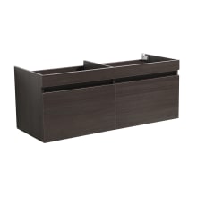 Mezzo 59" Double Wall Mounted MDF Vanity Cabinet Only with Two Drawers - Less Vanity Top