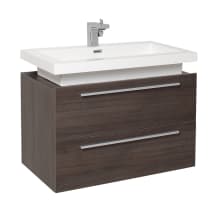 Medio 31-3/8" Wall Mounted / Floating Vanity Set with Engineered Wood Cabinet and Single Acrylic Integrated Sink