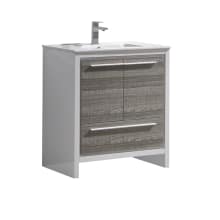 Allier 30" Single Vanity Set with Wood Cabinet and Ceramic Vanity Top