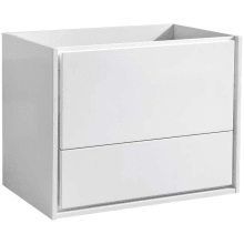 Senza 30" Single Wall Mounted Manufactured Wood Vanity Cabinet Only - Less Vanity Top