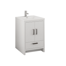 Senza 24" Free Standing Single Basin Vanity Set with MDF Cabinet and Acrylic Vanity Top