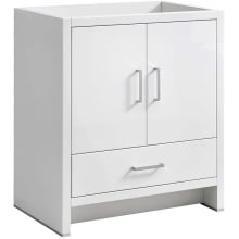 Senza 30" Single Free Standing Manufactured Wood Vanity Cabinet Only - Less Vanity Top