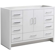Senza 48" Single Free Standing Manufactured Wood Vanity Cabinet Only - Less Vanity Top