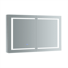 Luminosa 48" x 30" Lighted Frameless Medicine Cabinet with 3 Shelves and Defogger