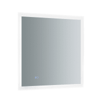 Luminosa 30" x 30" Framed Bathroom Mirror with Halo LED Lighting and Defogger