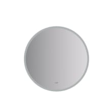 Angelo 36" Diameter Modern Circular Aluminum Frameless Bathroom Wall Mirror