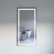 Angelo 59" x 30" Modern Rectangular Aluminum Frameless Bathroom Wall Mirror