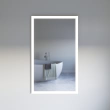 Angelo 59" x 36" Modern Rectangular Aluminum Frameless Bathroom Wall Mirror