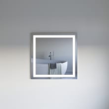 Spazio 36" Modern Square Aluminum Frameless Bathroom Wall Mirror