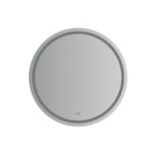 Santo 36" Diameter Modern Circular Aluminum Frameless Bathroom Wall Mirror