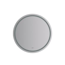 Santo 42" Diameter Modern Circular Aluminum Frameless Bathroom Wall Mirror