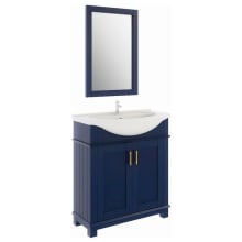 Hartford 24" Free Standing Single Basin Vanity Set with Cabinet and Ceramic Vanity Top