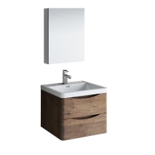 Tuscany 24" Wall Mounted Single Basin Vanity Set with Acrylic Vanity Top and One Single Hole Faucet