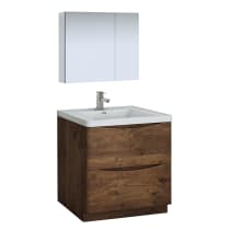 Tuscany 32" Free Standing Single Basin Vanity Set with Acrylic Vanity Top and One Single Hole Faucet