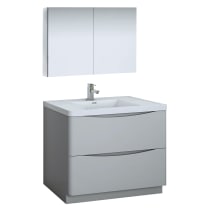 Tuscany 40" Free Standing Single Basin Vanity Set with Acrylic Vanity Top and One Single Hole Faucet
