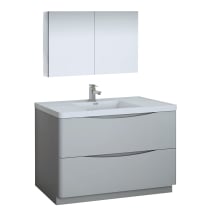 Tuscany 48" Free Standing Single Basin Vanity Set with Acrylic Vanity Top and One Single Hole Faucet
