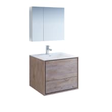 Catania 30" Wall Mounted Single Basin Vanity Set with Acrylic Vanity Top and One Single Hole Faucet