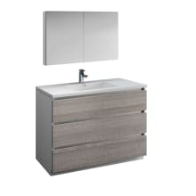 Lazzaro 48" Free Standing Single Basin Vanity Set with Acrylic Vanity Top and One Single Hole Faucet