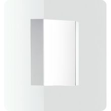 Coda 14" x 23-1/2" Single Door Framed Corner Medicine Cabinet with Two Shelves
