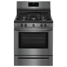 30 Inch Wide 5 Cu. Ft. Free Standing Gas Range with Quick Boil Setting and Low Simmer Burner