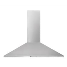 400 CFM 30 Inch Wide Canopy Wall Mounted Range Hood with Washable Grease Filters and Halogen Lighting