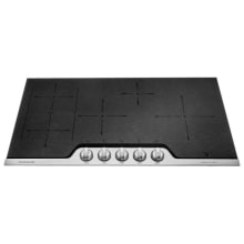 Professional 36 Inch Wide Built-In Induction Cooktop with SpacePro™ Bridge and PowerPlus™ Technology