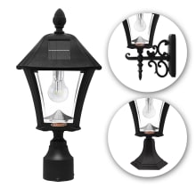Baytown Solar Powered 17" Tall 2700K LED Outdoor Wall Sconce