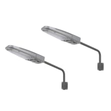 Pack of (2) - 11" Tall LED Solar Wall Sconces