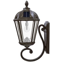 Royal 21" Tall Solar Powered 2700K LED Outdoor Wall Sconce