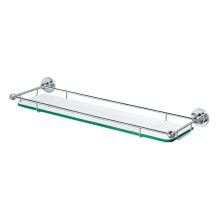 Premier 22" Glass and Metal Bathroom Shelf