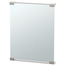 Fixed Mount Decor 25-3/8" x 19-5/8" Rectangular Frameless Bathroom Wall Mirror