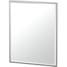 Flush Mount 32-1/2" x 24-1/2" Traditional Rectangular Framed Bathroom Wall Mirror