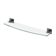 Elevate 21" Glass and Metal Bathroom Shelf