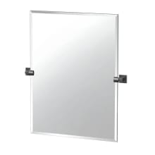 Elevate 31-1/2" x 27-1/2" Modern Rectangular Frameless Bathroom Wall Mirror