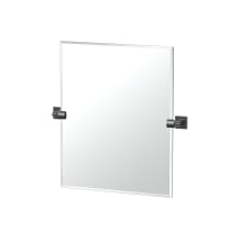 Elevate 24" x 23-1/2" Modern Rectangular Frameless Bathroom Wall Mirror