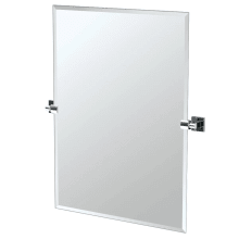 Elevate 31-1/2" x 23-1/2" Modern Rectangular Frameless Bathroom Wall Mirror