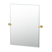 Latitude II 31-1/2" x 23-1/2" Rectangular Metal Frameless Bathroom Wall Mirror
