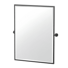 Latitude 2 32-1/2" H x 27-3/5" W Rectangular Beveled Metal Framed Mirror