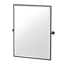 Latitude 2 32-1/2" x 24-1/2" Modern Rectangular Framed Bathroom Wall Mirror