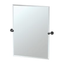 Latitude II 31-1/2" x 23-1/2" Rectangular Metal Frameless Bathroom Wall Mirror