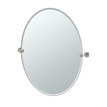 Latitude II 32" x 24" Oval Frameless Bathroom Wall Mirror