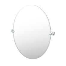 Reveal 32" x 24" Oval Beveled Frameless Accent Mirror