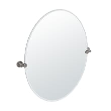 Channel 32" x 24" Oval Frameless Bathroom Wall Mirror