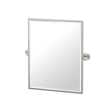 Marina 25" x 20-1/2" Rectangular Metal Framed Bevel Mirror
